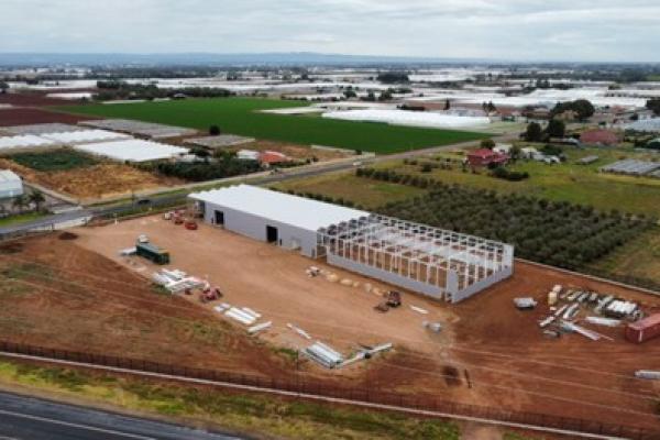image of New Australian HQ under construction for Apex Greenhouses